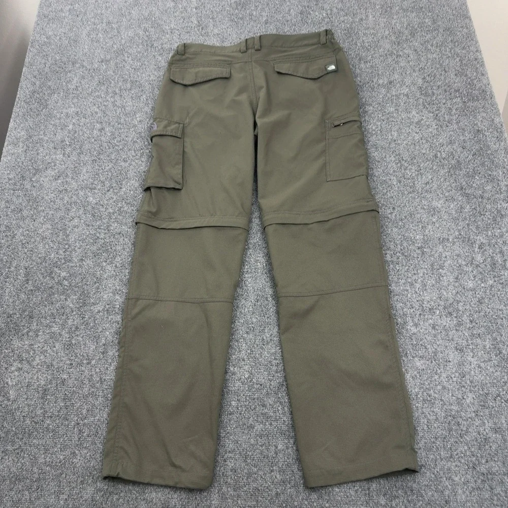 The North Face Cargo Pants Mens L Green Polyester Convertible Hiking Gorpcore